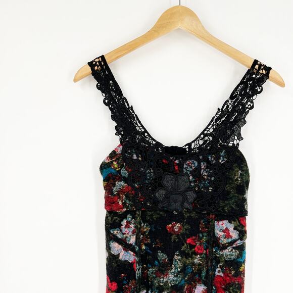 Free People Floral Lace Tank Dress Size XS - Picture 7 of 8
